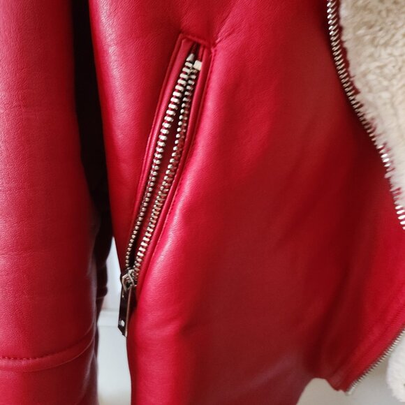 BLANK/NYC Red Leather Jacket - Picture 4 of 5